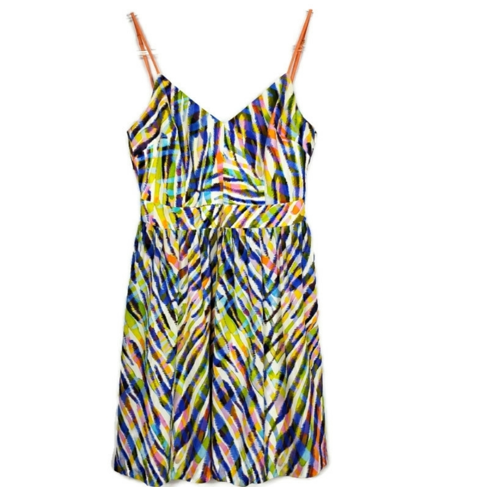 Trina Turk 100% silk  multicolor size 4